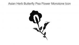 Asian Herb Butterfly Pea Flower Monotone Icon In Powerpoint Pptx Png And Editable Eps Format