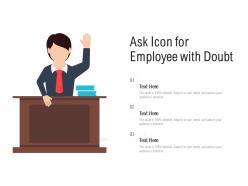 Ask icon for employee with doubt