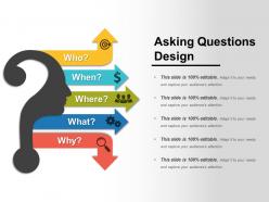 Asking questions design sample of ppt