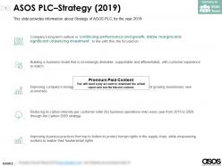 Asos plc strategy 2019