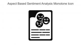 Aspect Based Sentiment Analysis Monotone Icon In Powerpoint Pptx Png And Editable Eps Format