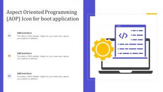 Aspect Oriented Programming AOP Icon For Boot Application