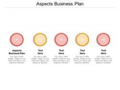 Aspects business plan ppt powerpoint presentation model format cpb