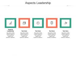 Aspects leadership ppt powerpoint presentation infographic template skills cpb