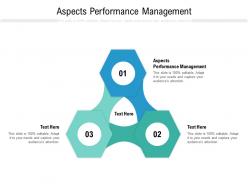 Aspects performance management ppt powerpoint presentation show example cpb