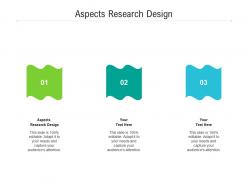 Aspects research design ppt powerpoint presentation summary deck cpb
