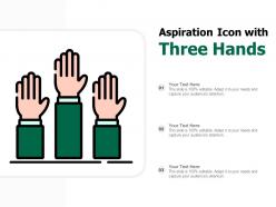 Aspiration Icon With Three Hands