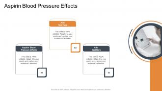Aspirin Blood Pressure Effects In Powerpoint And Google Slides Cpb