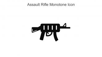 Assault Rifle Monotone Icon In Powerpoint Pptx Png And Editable Eps Format