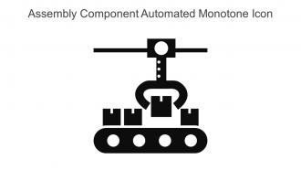 Assembly Component Automated Monotone Icon In Powerpoint Pptx Png And Editable Eps Format