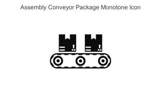 Assembly Conveyor Package Monotone Icon In Powerpoint Pptx Png And Editable Eps Format