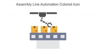 Assembly Line Automation Colored Icon In Powerpoint Pptx Png And Editable Eps Format