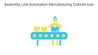 Assembly Line Automation Manufacturing Colored Icon In Powerpoint Pptx Png And Editable Eps Format
