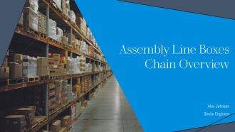 Assembly Line Boxes Chain Overview PPT Slides AT