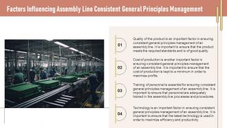 Assembly Line Consistent General Principles Management Powerpoint Presentation And Google Slides ICP Ideas Impactful