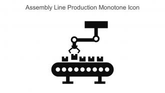 Assembly Line Production Monotone Icon In Powerpoint Pptx Png And Editable Eps Format