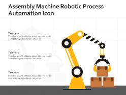 Assembly machine robotic process automation icon
