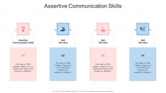 Assertive Communication Skills In Powerpoint And Google Slides Cpb