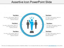 Assertive icon powerpoint slide