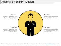 Assertive icon ppt design