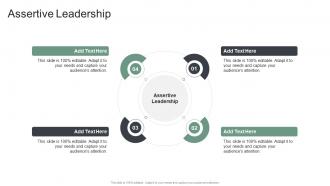 Assertive Leadership In Powerpoint And Google Slides Cpb