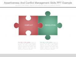 Assertiveness and conflict management skills ppt example