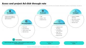 Assess And Project Ad Click Through Rate Optimizing Pay Per Click Campaign