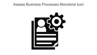 Assess Business Processes Monotone Icon In Powerpoint Pptx Png And Editable Eps Format