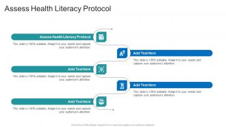 Assess Health Literacy Protocol In Powerpoint And Google Slides Cpb