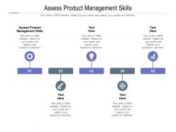 Assess product management skills ppt powerpoint presentation summary mockup cpb