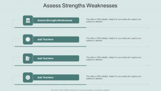 Assess Strengths Weaknesses In Powerpoint And Google Slides Cpb