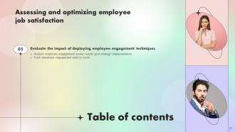 Assessing And Optimizing Employee Job Satisfaction Powerpoint Presentation Slides V Best Good