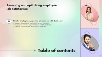 Assessing And Optimizing Employee Job Satisfaction Powerpoint Presentation Slides V Editable Good