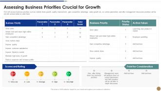 Assessing business growth strawman proposal business problem solving