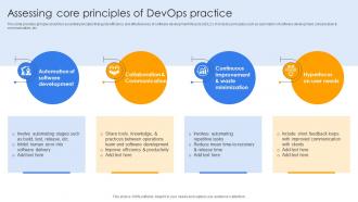 Assessing Core Principles Of Devops Practice Continuous Delivery And Integration With Devops