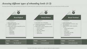 Assessing Different Types Of Rebranding Levels How To Rebrand Without Losing Potential Audience