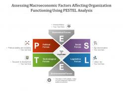 Assessing macroeconomic factors affecting organisation functioning using pestel analysis