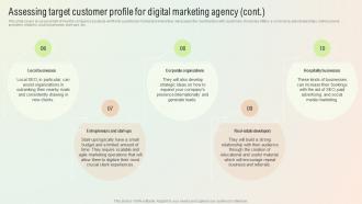 Assessing Target Customer Profile For Digital Marketing Agency Start A Digital Marketing Agency BP SS Informative Researched
