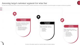 Assessing Target Customer Segment Wine Cellar Business Plan BP SS