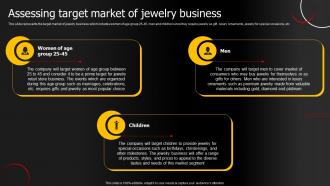 Assessing Target Market Of Business Jewelry Products Business Plan BP SS