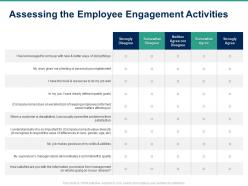 Assessing the employee engagement activities ppt powerpoint presentation ideas themes