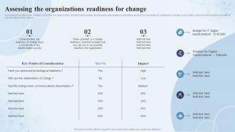 Assessing The Organizations Readiness For Change Digital Capability Assessment