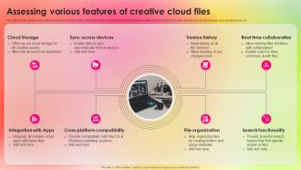 Assessing Various Features Adopting Adobe Creative Cloud To Create Industry TC SS