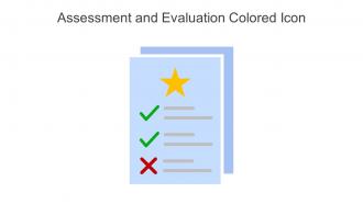 Assessment And Evaluation Colored Icon In Powerpoint Pptx Png And Editable Eps Format