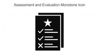 Assessment And Evaluation Monotone Icon In Powerpoint Pptx Png And Editable Eps Format