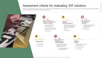Assessment Criteria For Evaluating IOT Solutions