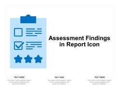 Assessment findings in report icon
