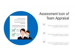 Assessment icon of team appraisal