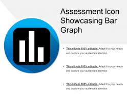 Assessment Icon Showcasing Bar Graph