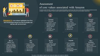 Assessment Of Core Values Associated Amazon Comprehensive Guide Highlighting Amazon Achievement